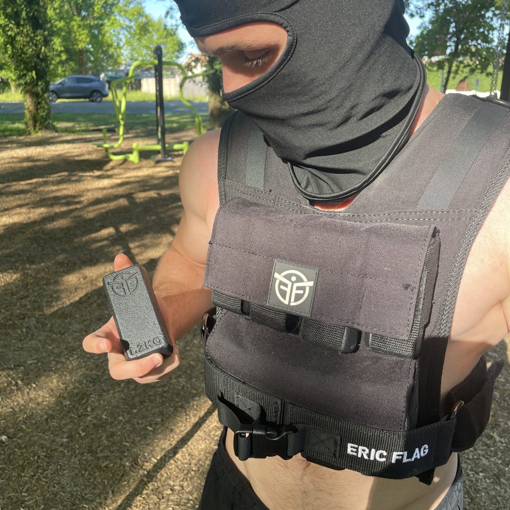 Plaque acier amovible gilet lesté modulable