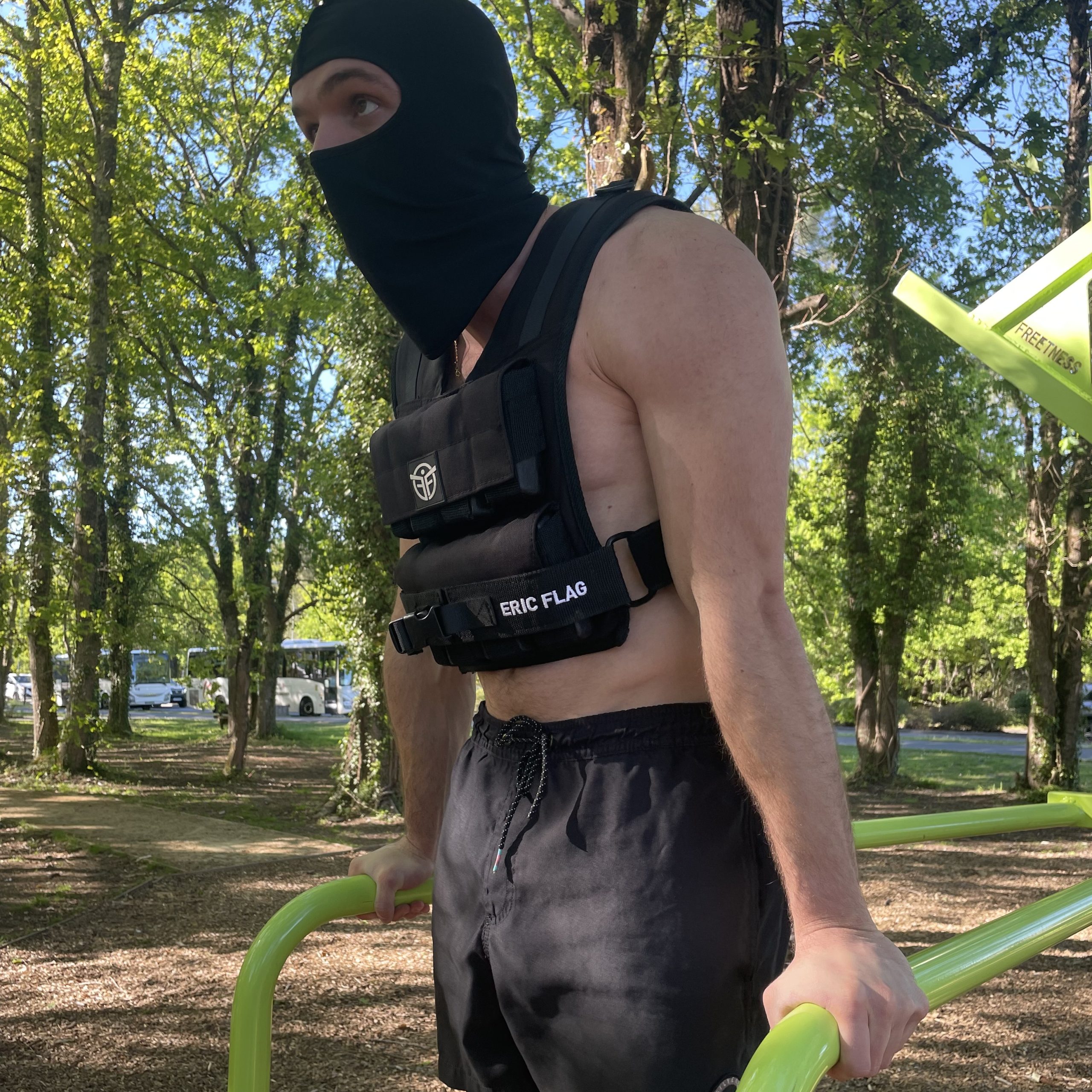 gilet leste exercices street workout park